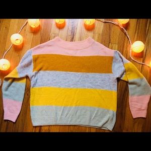 H&M | Multi- colored Striped sweater